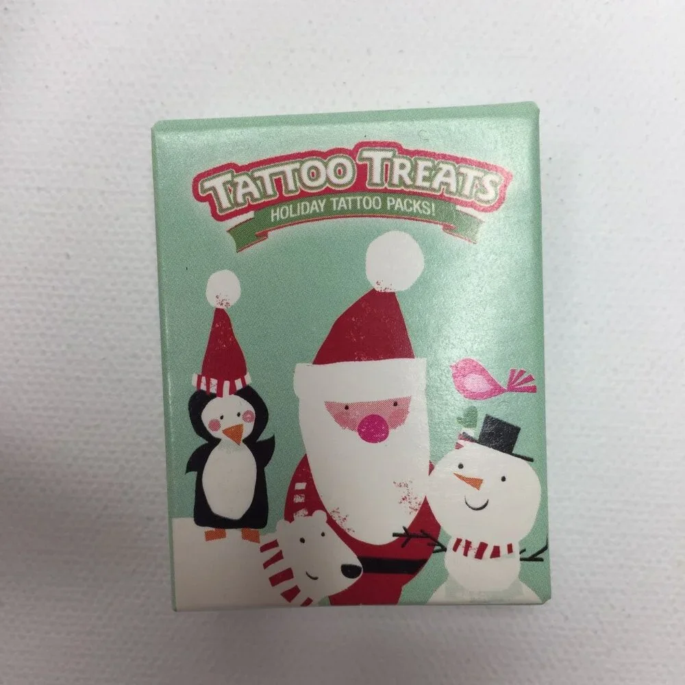 Holiday Time Christmas Party Goodie Bag Pen Sliding Puzzle Cards Tic Tac Toe
